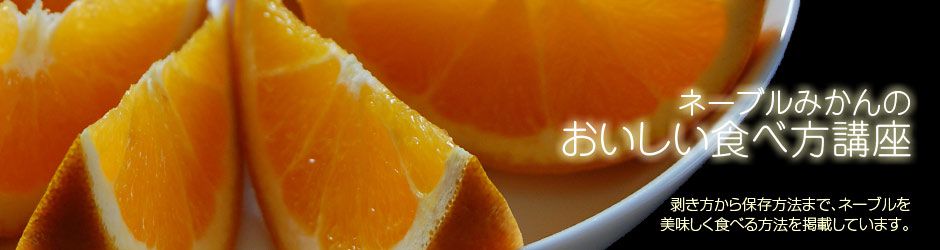 ネーブル（オレンジ）みかんのおいしい食べ方講座